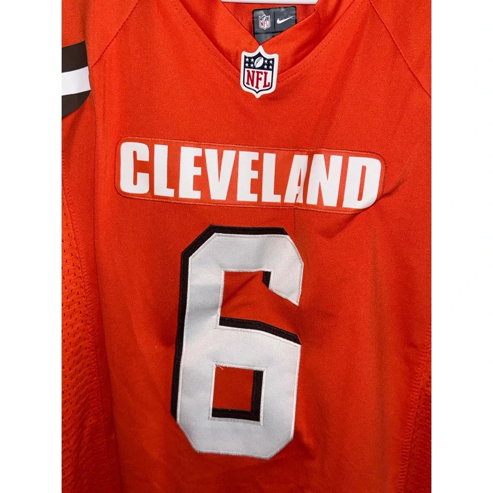 Nike Cleveland Browns Baker Mayfield 6 Orange NFL Jersey Mens Large Dawg Pound